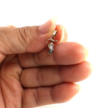 Load image into Gallery viewer, 14K Yellow Gold Diamond Script Initial F Pendant