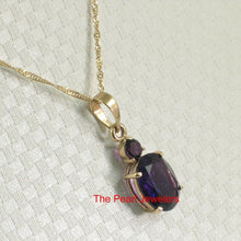 Load image into Gallery viewer, 14K Yellow Gold Amethyst Pendant with Chain Option