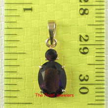 Load image into Gallery viewer, 14K Yellow Gold Amethyst Pendant with Chain Option