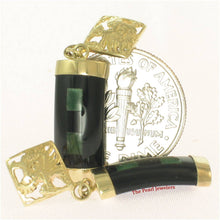 Load image into Gallery viewer, 14K Yellow Gox Dragon Cabochon Dangle Earrings