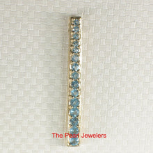 Load image into Gallery viewer, 14K Yellow Gold Fifteen-Stone Blue Topaz Pendant