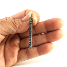 Load image into Gallery viewer, 14K Yellow Gold Fifteen-Stone Blue Topaz Pendant