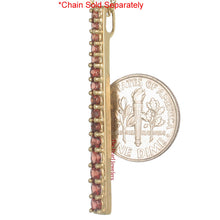 Load image into Gallery viewer, 14K Yellow Gold Fifteen-Stone Garnet Pendant