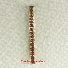 Load image into Gallery viewer, 14K Yellow Gold Fifteen-Stone Garnet Pendant