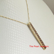Load image into Gallery viewer, 14K Yellow Gold Fifteen-Stone Garnet Pendant