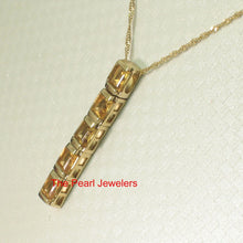 Load image into Gallery viewer, 14K Yellow Gold Five-Stone Citrine Pendant