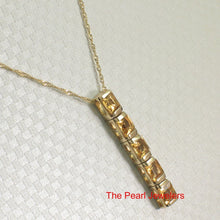Load image into Gallery viewer, 14K Yellow Gold Five-Stone Citrine Pendant