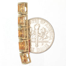 Load image into Gallery viewer, 14K Yellow Gold Five-Stone Citrine Pendant