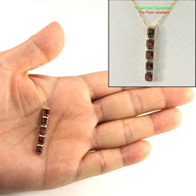 Load image into Gallery viewer, 14K Yellow Gold Five-Stone Garnet Pendant