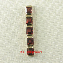 Load image into Gallery viewer, 14K Yellow Gold Five-Stone Garnet Pendant