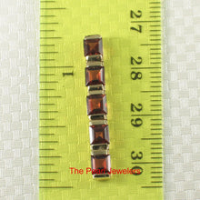Load image into Gallery viewer, 14K Yellow Gold Five-Stone Garnet Pendant
