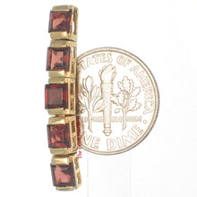 Load image into Gallery viewer, 14K Yellow Gold Five-Stone Garnet Pendant
