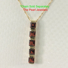 Load image into Gallery viewer, 14K Yellow Gold Five-Stone Garnet Pendant