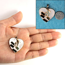 Load image into Gallery viewer, 14k-yellow-gold-heart-mother-pearl-emerald-pendant-2300353a