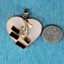 Load image into Gallery viewer, 14k-yellow-gold-heart-mother-pearl-emerald-pendant-2300353a