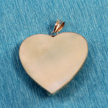 Load image into Gallery viewer, 14k-yellow-gold-heart-mother-pearl-emerald-pendant-2300353a