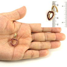 Load image into Gallery viewer, 14K Yellow Gold Heart Ruby Pendant
