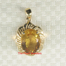 Load image into Gallery viewer, 14K Yellow Gold Oval Citrine Pendant