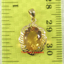 Load image into Gallery viewer, 14K Yellow Gold Oval Citrine Pendant