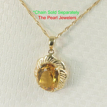 Load image into Gallery viewer, 14K Yellow Gold Oval Citrine Pendant