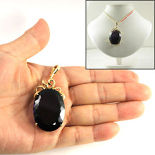 Load image into Gallery viewer, 14K Yellow Gold Oval Amethyst Enhancer Pendant