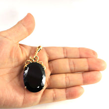 Load image into Gallery viewer, 14K Yellow Gold Oval Amethyst Enhancer Pendant
