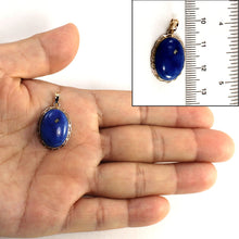 Load image into Gallery viewer, 14K Yellow Gold Oval Blue Lapis Pendant