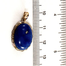 Load image into Gallery viewer, 14K Yellow Gold Oval Blue Lapis Pendant