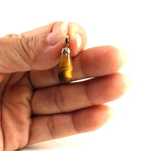 Load image into Gallery viewer, 14K Yellow Gold Raindrop Tiger Eye Pendant
