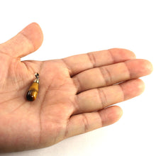 Load image into Gallery viewer, 14K Yellow Gold Raindrop Tiger Eye Pendant