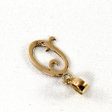 Load image into Gallery viewer, 14K Yellow Gold Script Initial Q Pendant Charm