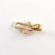 Load image into Gallery viewer, 14K Yellow Gold Script Initial U Pendant Charm
