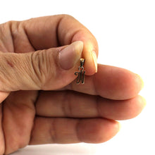 Load image into Gallery viewer, 14K Yellow Gold Script Initial W Pendant Charm