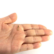 Load image into Gallery viewer, 14K Yellow Gold Script Initial W Pendant Charm