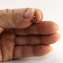 Load image into Gallery viewer, 14K Yellow Gold Script Initial X Pendant Charm