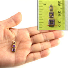Load image into Gallery viewer, 14K Yellow Gold Three-Stone Amethyst Pendant