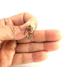 Load image into Gallery viewer, 14K Yellow Gold Vase Ruby & Diamond Pendant