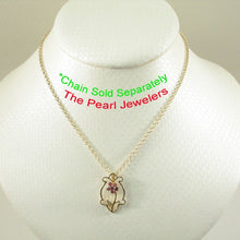 Load image into Gallery viewer, 14K Yellow Gold Vase Ruby & Diamond Pendant