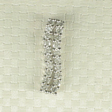 Load image into Gallery viewer, 18k Solid White Gold Multi-Diamond Pendant Necklace