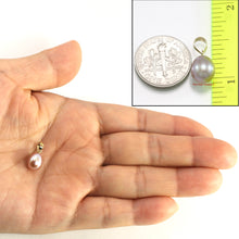 Load image into Gallery viewer, AAA 8-8.5mm Cultured Pearl Pendant ā 14k Yellow Gold Bail