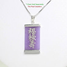 Load image into Gallery viewer, 925 Sterling Silver Three Stars Lavender Jade Pendant