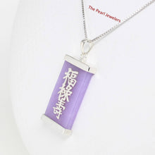 Load image into Gallery viewer, 925 Sterling Silver Three Stars Lavender Jade Pendant