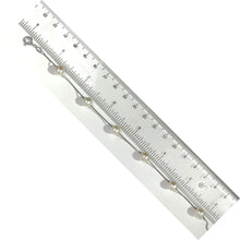 Load image into Gallery viewer, White Freshwater Pearl Bracelet β Sterling Silver Box Chain