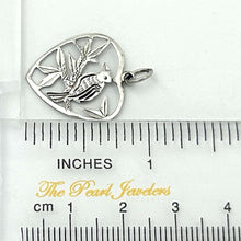 Load image into Gallery viewer, 9K Solid White Gold Heart Charm Pendant