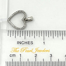 Load image into Gallery viewer, Beautiful Love Heart 14k White Gold Diamond Pendant (Larger)