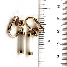 Load image into Gallery viewer, 1/20 14K Gold-Filled Non-Pierced Clip White Mother of Pearl Earrings