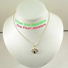 Load image into Gallery viewer, Genuine Marquise Sapphire Heart Pendant in 14k Yellow Gold