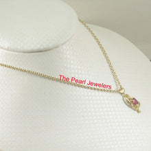 Load image into Gallery viewer, Heart Design Ruby Pendant in 14k Yellow Gold