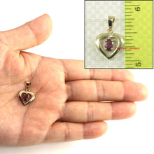 Load image into Gallery viewer, Heart Shaped Genuine Ruby 14k Yellow Gold Pendant