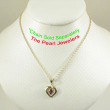 Load image into Gallery viewer, Heart Shaped Genuine Ruby 14k Yellow Gold Pendant